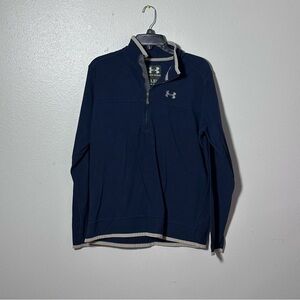 Under Armour Men Half Zip Sweater Navy Blue Size Large.‎
